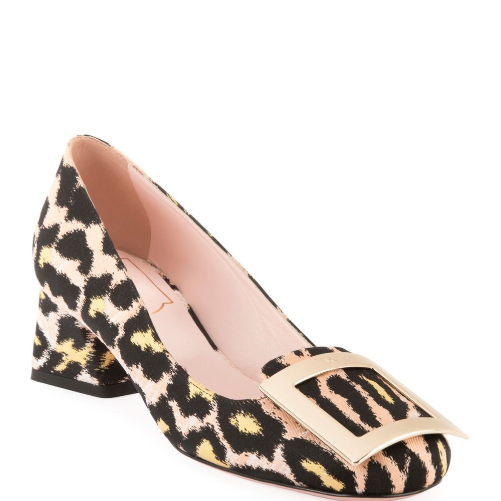 ROGER VIVIER Tres Vivier Leopard  Pumps